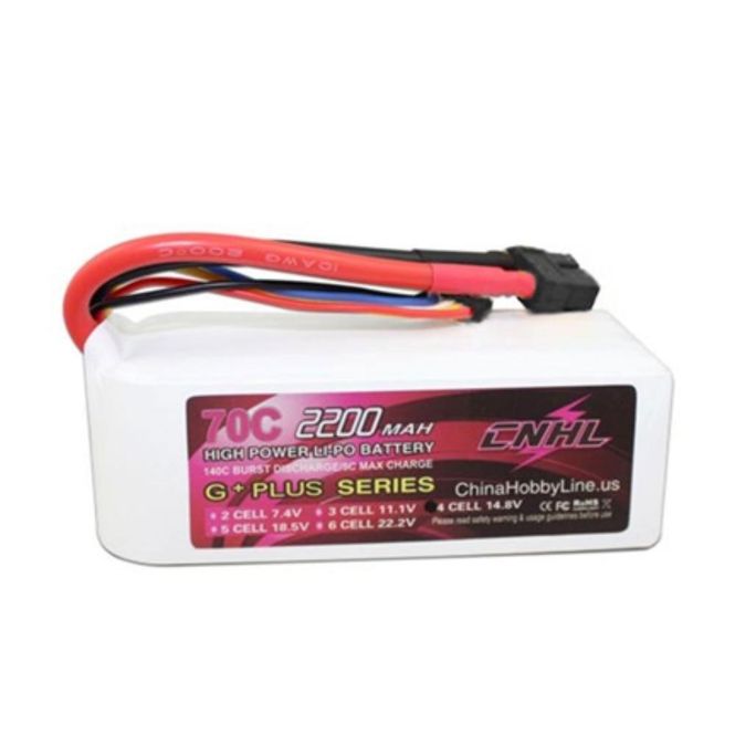 Hovedbilde CNHL Li-Po batteri 4S 2200mAh - 70C - XT60 ...